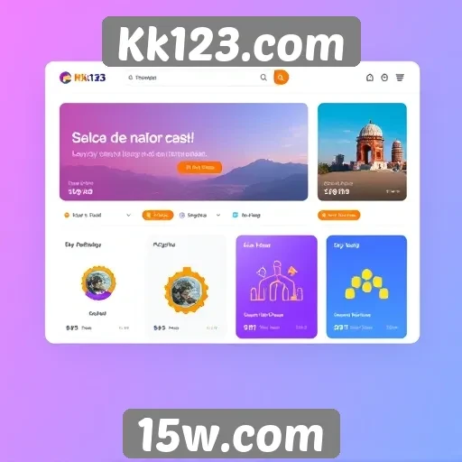 Interface do usuário no Kk123.com é intuitiva